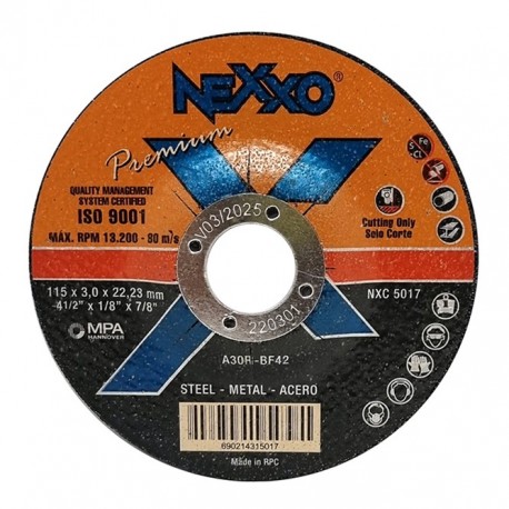 Disco de Corte Nexxo Premium Acero Carbono